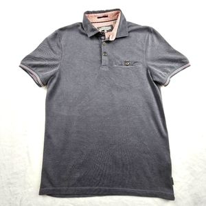 Ted Baker London Collar Grey Knit Shirt Size 2